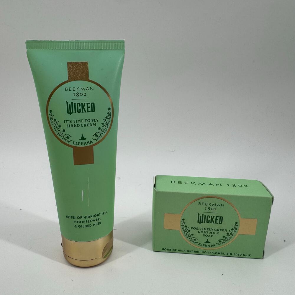 Beekman 1802 Wicked Elphaba Goat Milk Soap & Hand Cream Set Limited Edition